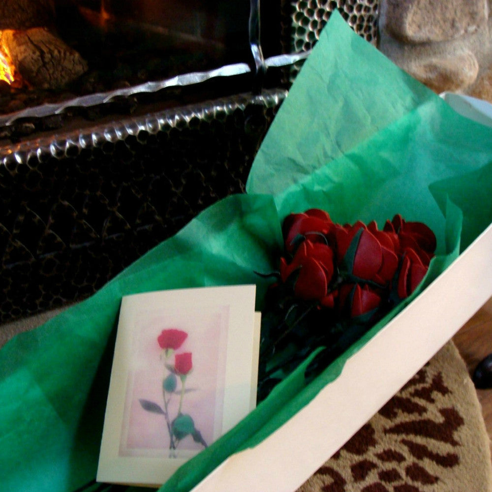 HANDCRAFTED D AGOSTINO LEATHER ROSES BLACK BINESHII WILD RICE