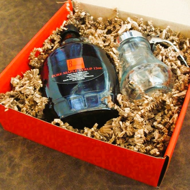 MAPLE SYRUP & POURER GIFT BOX – BINESHII WILD RICE