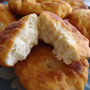 BINESHII TRADITIONAL AWARD WINNING (ORIGINAL) CHIPPEWA FRY-BREAD MIX. MAKES 8-10 PIECES PER 12 OZ. PACKAGE.