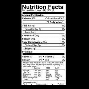 Bineshii leech lake wild rice nutritional facts.